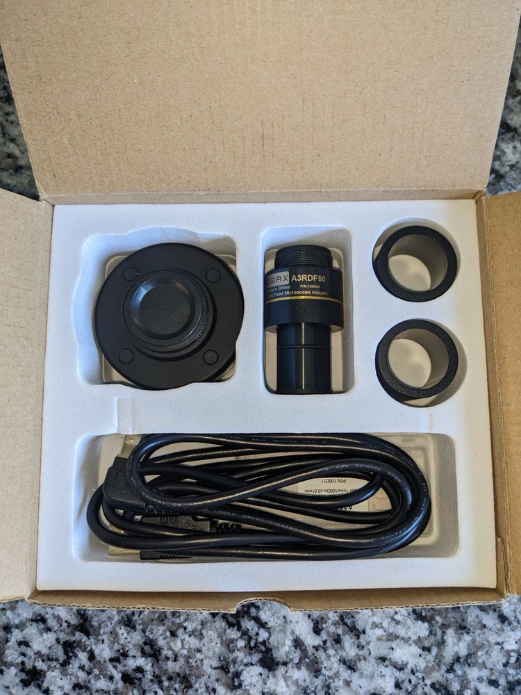 OMAX A3520U 2MP USB2.0 Microscope Digital Camera w/ 0.50X Camera Adapter