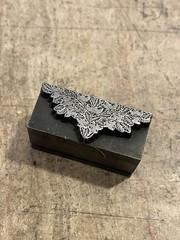 Printing Letterpress Print Block Foundry Cast Oak Leaves Acorns Tailpiece (3030)