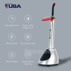 2 Sets Dental Orthodontic Wireless LED Curing Light Cure Lamp YS-C 2700mw/cm²