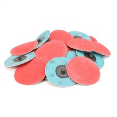 50 Pack – 3″ Inch 36 Grit Ceramic Quick Change Sanding Discs Type R Roloc