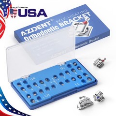 AZDENT Dental Orthodontic Brackets Self Ligating Braces ROTH /MBT 0.022 345 Hook