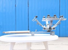 4 Color 1 Station Screen Printing Press Screen Printer Table Printing Equipment