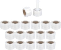 18 Rolls Mini Hand Stretch Wrap 3″ x 1500′ 80 Gauge Clear Plastic Shrink Film