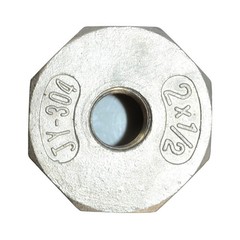 2″ male to 1/2″ NPT female HEX Reducer bushing pipe adapter Stainless Steel