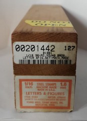 Young Bros Stamp Works 01361 Hand Stamp Kit, Letter/Number Set 1/16″ 1.6 MM