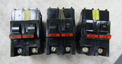 💥3) FEDERAL PACIFIC STAB-LOK 40A CIRCUIT BREAKER 120/240V 2 POLE NA240 LOT OF 3