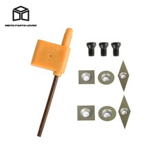 3 Pcs Set Carbide Woodturning Tool Mini Size Diamond Shape Round & Square Tool