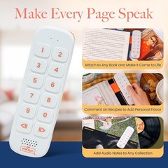 VOICEGIFT PLAY Holiday Gift, 10 Hour Text to Audio Encoder for Adults, White