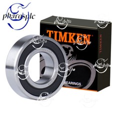 (2PACK) USA Brand TIMKEN 6004-2RS 20X42X12MM Double Rubber Seal Bearings