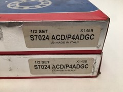 SKF S7024-ACD/P4ADGC Bearing 120x180x28 mm S-7024-ACD-P4A-DGC ABEC7 Italy Set