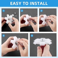 2Pcs Cleaning Tool Air Conditioner Fin Repair Tool Coil Comb A/C Condenser Brush