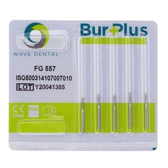 Wave Dental Carbide Burs High Speed FG 556 557 557L 558 Straight Fissure 1.6mm