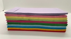 90 Pack Money Envelopes for Cash, Payroll, Money Saving, 3.5 x 6.5 in Colorful