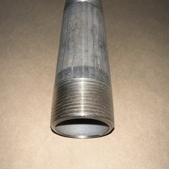304-40 Stainless Steel Male Pipe Nipple 5-1/2″ OVER-ALL LENGTH x 1-1/2″ MNPT