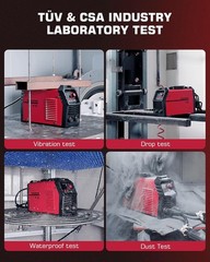 200A ARC Welder 110V/220V LED Portable Stick/Lift TIG/MMA Synergic IGBT Inverter
