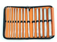 Premium set of 14 Hegar Dilator Set Uterine Urethral Diagnostic Surgical Sounds
