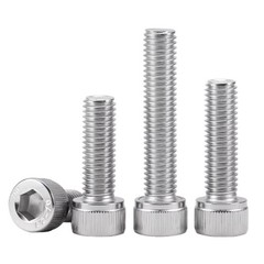M1.4-M5 Allen Cap Screws Bolts 304 Stainless Steel Socket Screw Hex Head DIN 912