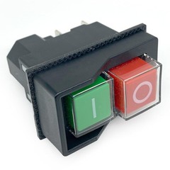 KJD17/120V Switch 5-Pin 16A Push Button Solenoid (1-Pack) 120V