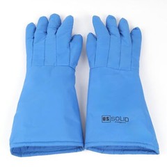 U.S. Solid Cryogenic Gloves Liquid Nitrogen Protection CE EN511 19inch Anti-Slip