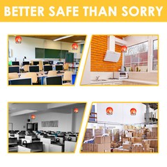 12 PACK Automatic Fire Ball Extinguisher With Bracket for ABCEF Type Fire