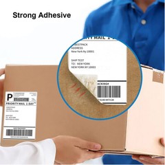 4″x6″ Fanfold Direct Thermal Shipping Labels Zebra & Rollo Printers 1000/Stack