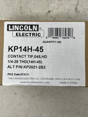 BRAND NEW! 100 Pack Lincoln Electric Contact Tip Heavy Duty .045 in KP14H-45 (4)