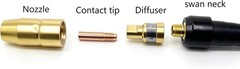 MIg Gun Flexible Swan Neck For Millermatic 90,120,130XP,135,140,141,MIG Welder