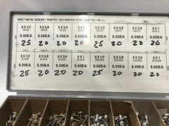 Sheet Metal Screws Painted Phillips Stainless Steel Hex Washer Head #8 slotted