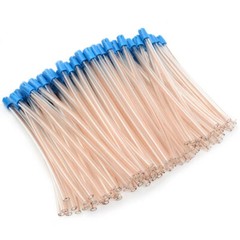 Safe-Dent A9011-CB-CS Saliva Ejectors 6″ Plastic Clear With Blue Tip 1000/Pk
