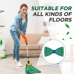 Hushee 6 Pack Large Microfiber Tube Mop Heads 18 oz Heavy Duty Commercial Ind…