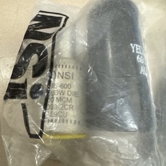 NSI PTS-600 Compression Pin Terminal 600 MCM AL9CU Yellow W/Cover Lot Of 2