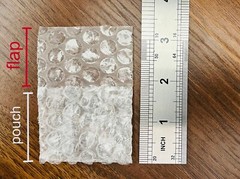 Approx 2” x 1.77” Small Clear Bubble Bag Pouches – LOT 50 per order
