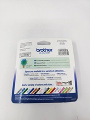 Brother P-touch TZe Tape 1/2″ Black Print on White Laminated 2 Tapes TZe-2312PK