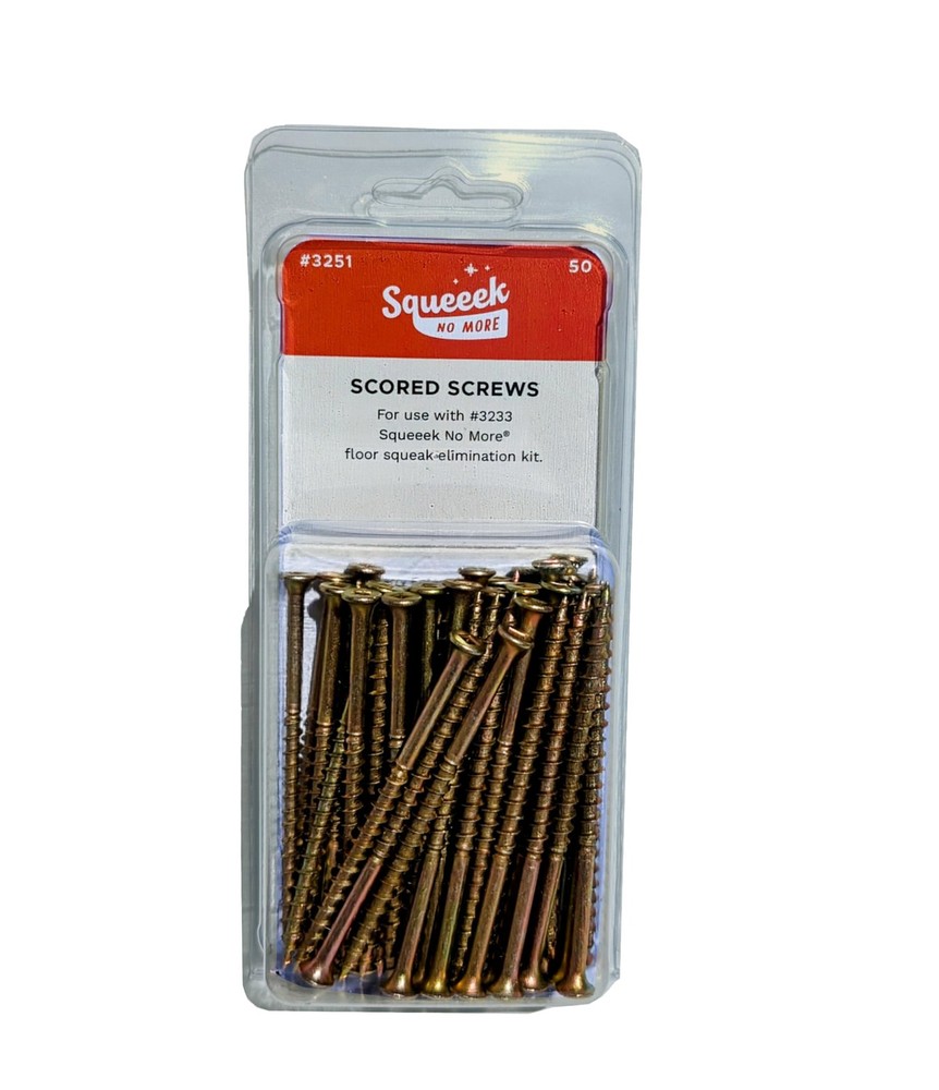 O’BERRY Enterprises 3251 Squeak Replacement Screw (50 Count) Pack of 1, Yellow