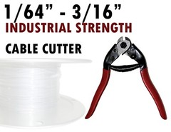 1/64″ – 3/16″ Wire Rope Cable Cutter Tool One Hand 8″ Snipper Tin Snip Cutting