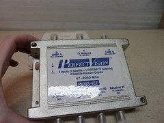 NEW Perfect Vision PVMS-4EP 3-Input Receiver Splitter *FREE SHIPPING*