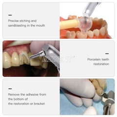 AZDENT Dental Alumina Air Abrasion Polisher Sandblasting Sandblaster Gun 4 Holes