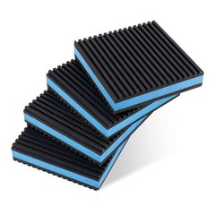 4 Pack Rubber Anti Vibration Pads,4 x 4 x 7/8 inches Heavy Duty EVA Isolation…
