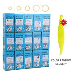 15 Sizes Dental Orthodontic Elastic Latex Rubber Bands 3.5/5.0/6.5oz 5000pcs/box
