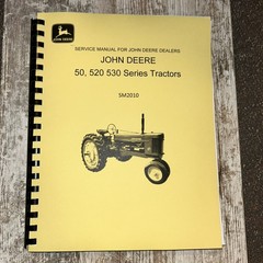 John Deere Model 50 Full Service Shop Manual SM2010