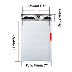 #0 Poly Bubble Padded Mailers Shipping Envelopes Bags 6×10 6×9 (6.5×9″ Useable)