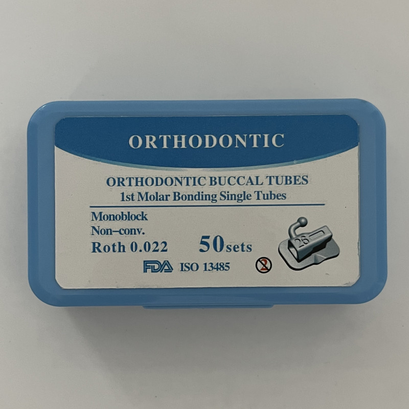 50Sets Dental Orthodontic Bondable Buccal Tubes 1st Roth .022 Molar Tubes U1L1