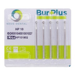 Wave Dental Surgical Burs 44.5mm for Straight Handpiece Carbide Round HP 10