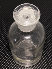 250ml Clear Glass Reagent Bottle, Narrow Mouth With Stopper Size 27 #213T5