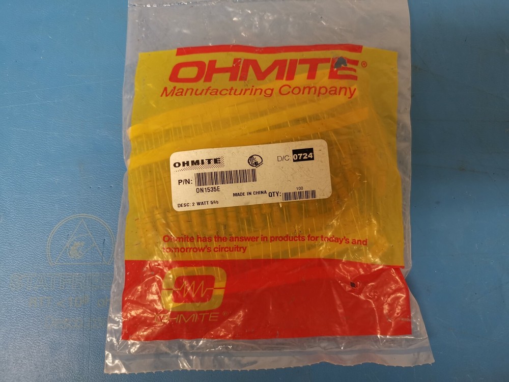 100 pcs ON1535E Ohmite 15K Ohms 2 Watt Resistor NEW