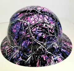 Hard Hat custom hydro dipped , FULL BRIM COUNTRY GIRL CAMO NEW CUSTOM HARD HAT