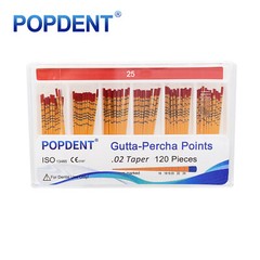 POPDENT Dental Endo Gutta Percha Points Root Canal Taper .02/.04/.06 #15-#40