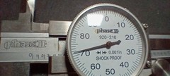 OEM PHASE II 920-216 0 – 6″ RANGE INSIDE OUTSIDE DIAL CALIPER .001″ GRADUATION!