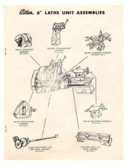 618 Back Geared Screw Cutting Lathe Operator & Parts Manual Fits Atlas 6 inc