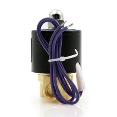 U.S. Solid 1/4″ Brass Electric Solenoid Valve – 12V DC, 0.25 Inch,